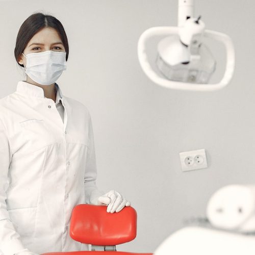 beautiful dentist working dental clinic 1 min
