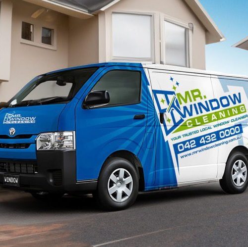 mr window cleaning van in melbourne home